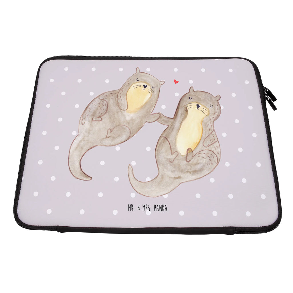 Notebook Tasche Otter Hände halten Notebook Tasche, Laptop, Computertasche, Tasche, Notebook-Tasche, Notebook-Reisehülle, Notebook Schutz, Otter, Fischotter, Seeotter, Otter Seeotter See Otter