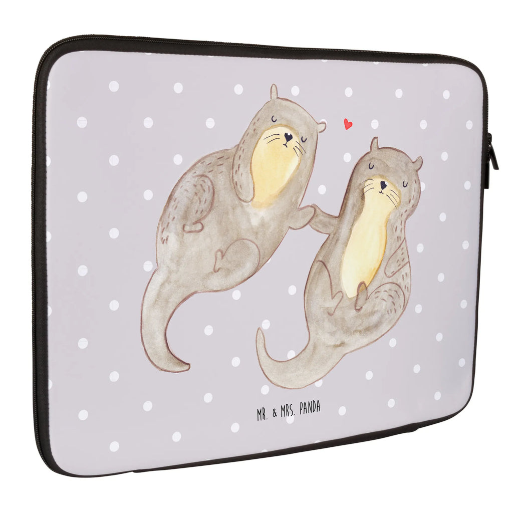 Notebook Tasche Otter Hände halten Notebook Tasche, Laptop, Computertasche, Tasche, Notebook-Tasche, Notebook-Reisehülle, Notebook Schutz, Otter, Fischotter, Seeotter, Otter Seeotter See Otter