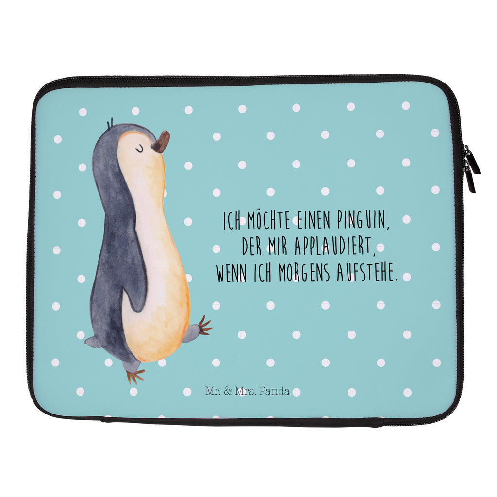 Notebook Tasche Pinguin marschieren Notebook Tasche, Laptop, Computertasche, Tasche, Notebook-Tasche, Notebook-Reisehülle, Notebook Schutz, Pinguin, Pinguine, Frühaufsteher, Langschläfer, Bruder, Schwester, Familie