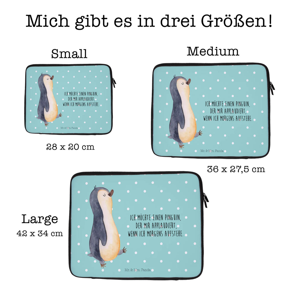 Notebook Tasche Pinguin marschieren Notebook Tasche, Laptop, Computertasche, Tasche, Notebook-Tasche, Notebook-Reisehülle, Notebook Schutz, Pinguin, Pinguine, Frühaufsteher, Langschläfer, Bruder, Schwester, Familie