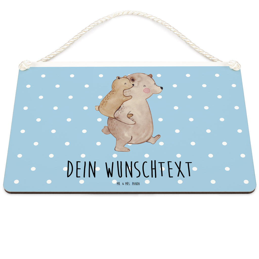 Personalisiertes Deko Schild Papa Bär Dekoschild, Deko Schild, Schild, Tür Schild, Türschild, Holzschild, Wandschild, Wanddeko, Familie, Vatertag, Muttertag, Bruder, Schwester, Mama, Papa, Oma, Opa, Geschenk, Vater, Papi, Vati, Onkel, Geburtstag