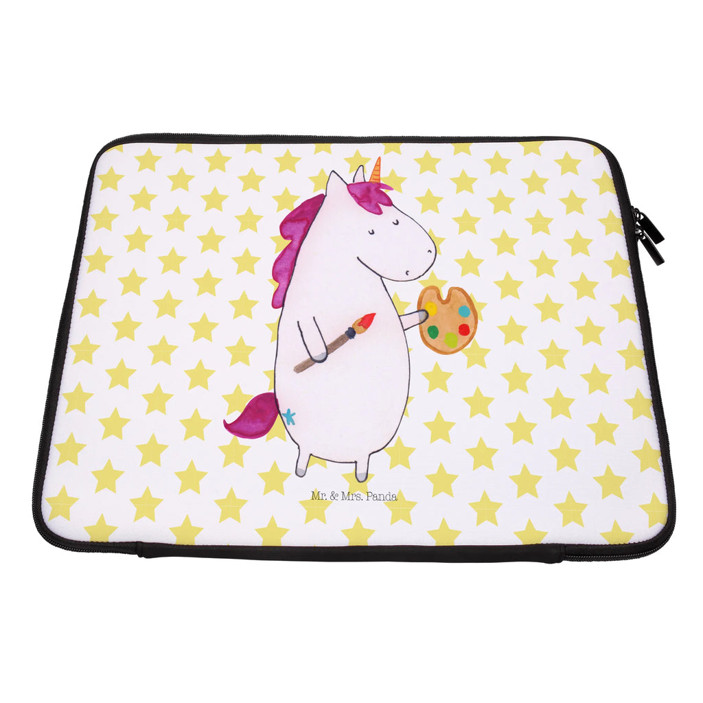 Notebook Tasche Einhorn Künstler Notebook Tasche, Laptop, Computertasche, Tasche, Notebook-Tasche, Notebook-Reisehülle, Notebook Schutz, Einhorn, Einhörner, Einhorn Deko, Pegasus, Unicorn, Englisch, Künstler, Artist, Malen, Zeichnen, Welt, Farbe, Stift, Pinsel, Geschenk, Maler