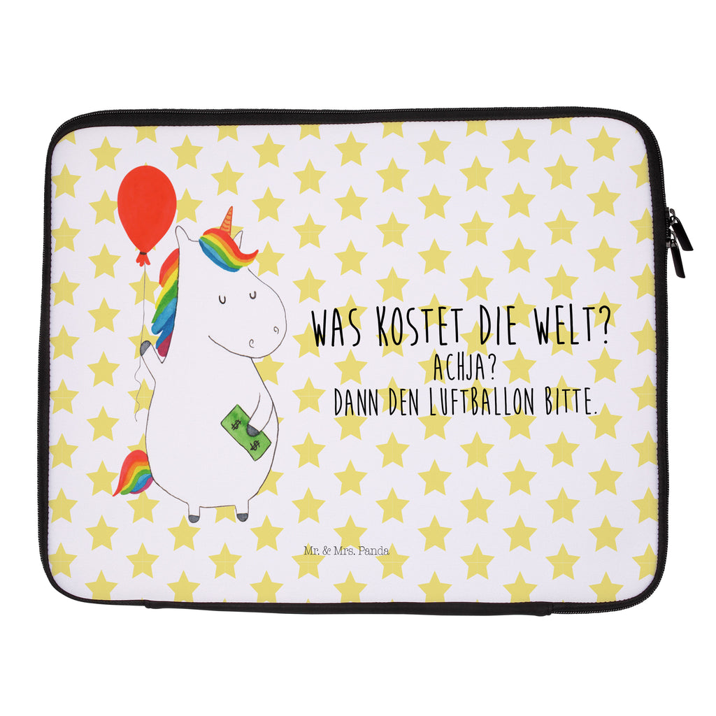 Notebook Tasche Einhorn Luftballon Notebook Tasche, Laptop, Computertasche, Tasche, Notebook-Tasche, Notebook-Reisehülle, Notebook Schutz, Einhorn, Einhörner, Einhorn Deko, Pegasus, Unicorn, Luftballon, Geld, Lebenslust, Freude, Geschenk, Freundin