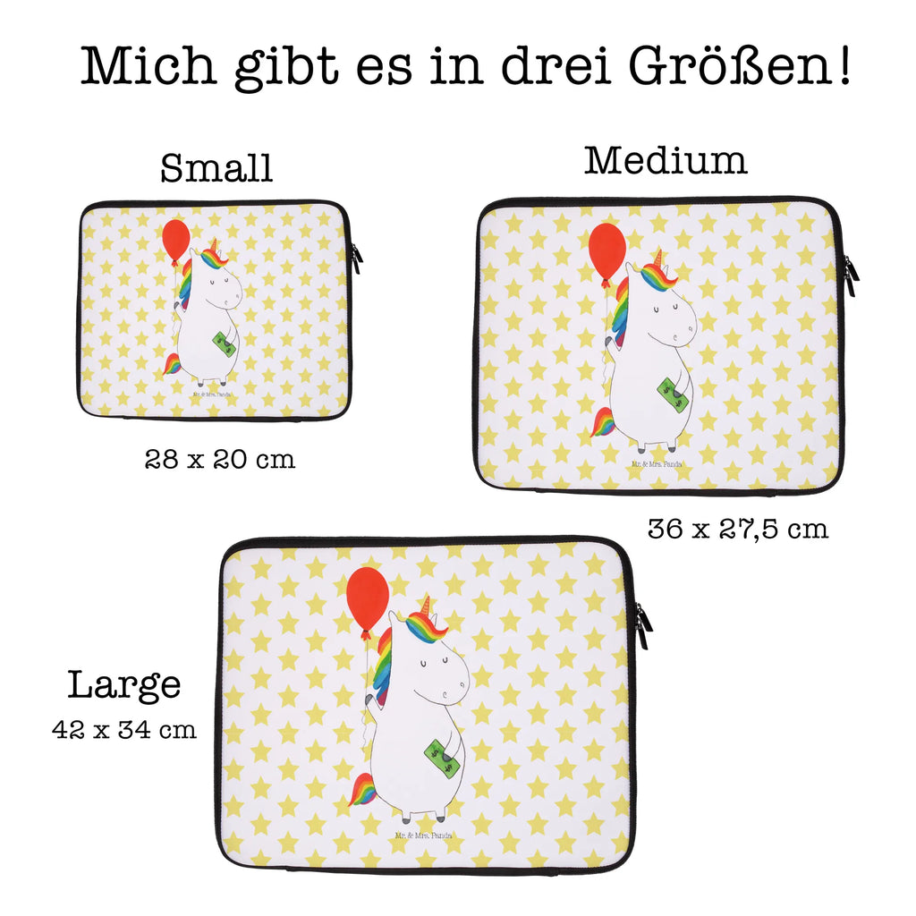 Notebook Tasche Einhorn Luftballon Notebook Tasche, Laptop, Computertasche, Tasche, Notebook-Tasche, Notebook-Reisehülle, Notebook Schutz, Einhorn, Einhörner, Einhorn Deko, Pegasus, Unicorn, Luftballon, Geld, Lebenslust, Freude, Geschenk, Freundin