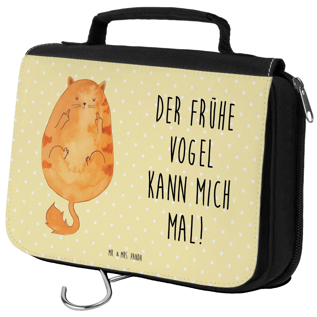 Kulturbeutel Katze Frühaufsteher Kulturbeutel, Zum Aufhängen, Waschtasche, Kosmetiktasche, Damen, Herren, Aufbewahrungstasche, Schminktasche, Kosmetikbeutel, Organizer, Kulturtasche, Schminkutensil, Katze, Katzenmotiv, Katzenfan, Katzendeko, Katzenfreund, Katzenliebhaber, Katzenprodukte, Katzenartikel, Katzenaccessoires, Katzensouvenirs, Katzenliebhaberprodukte, Katzenmotive, Der frühe Vogel kann mich mal, Morgenmuffel, Frühaufsteher, Kaffee, Katzen, Kater, Mietze