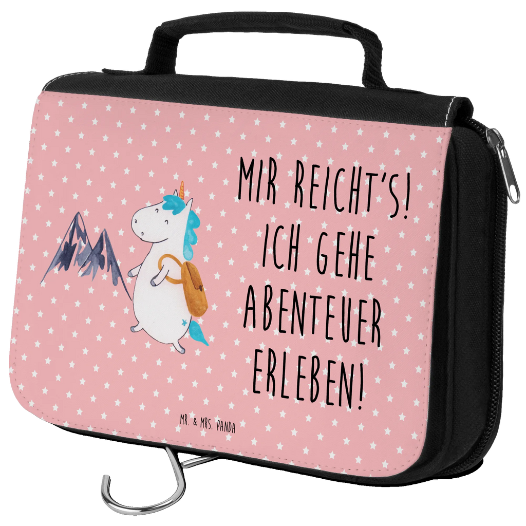 Kulturbeutel Einhorn Bergsteiger Kulturbeutel, Zum Aufhängen, Waschtasche, Kosmetiktasche, Damen, Herren, Aufbewahrungstasche, Schminktasche, Kosmetikbeutel, Organizer, Kulturtasche, Schminkutensil, Einhorn, Einhörner, Einhorn Deko, Pegasus, Unicorn, Bergsteiger, Abenteuer, Berge, Abenteurer, Weltenbummler, Weltreise, Reisen, Urlaub, Entdecker