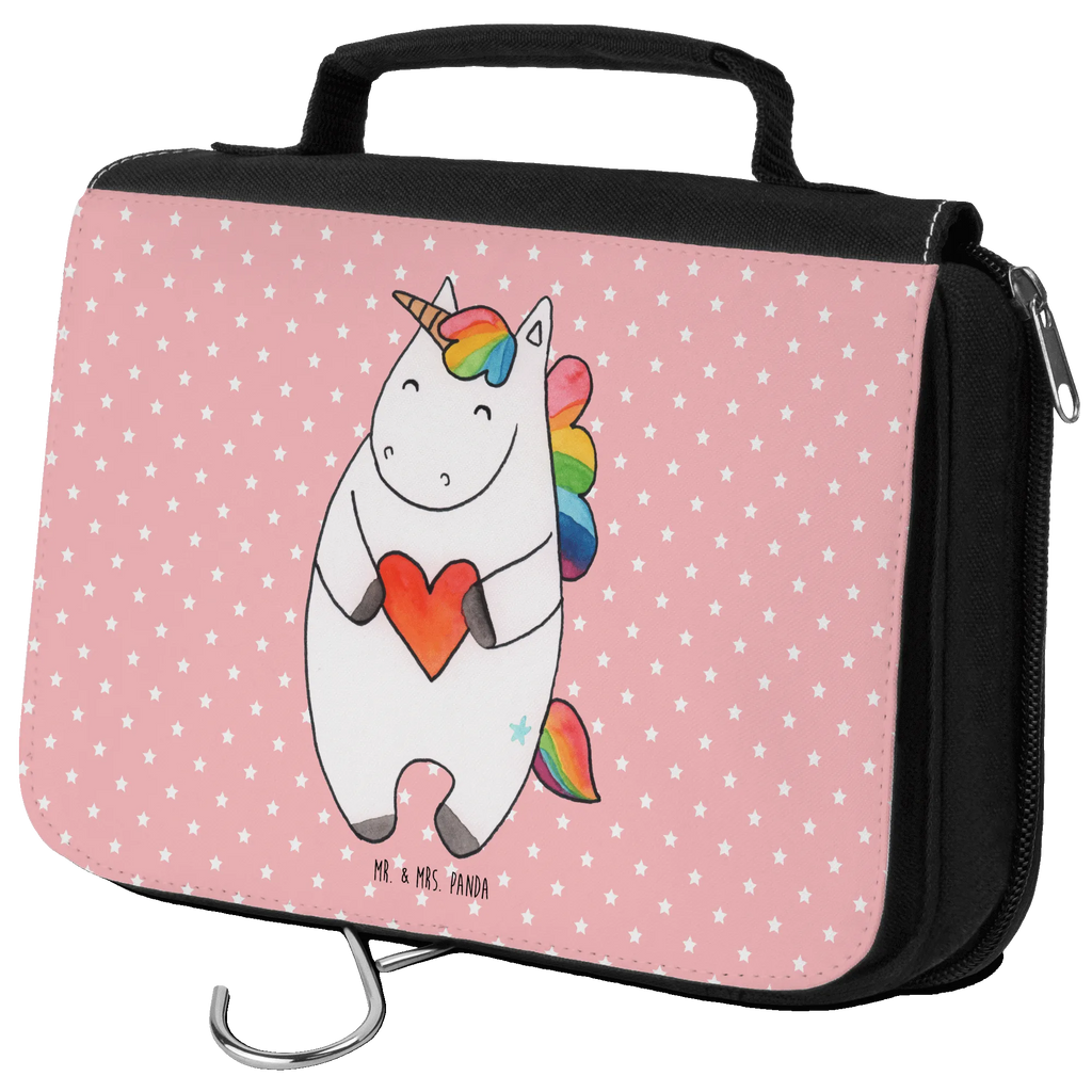 Kulturbeutel Einhorn Herz Kulturbeutel, Zum Aufhängen, Waschtasche, Kosmetiktasche, Damen, Herren, Aufbewahrungstasche, Schminktasche, Kosmetikbeutel, Organizer, Kulturtasche, Schminkutensil, Einhorn, Einhörner, Einhorn Deko, Pegasus, Unicorn, Herz, schlimm, böse, witzig, lustig, Freundin, anders, bunt