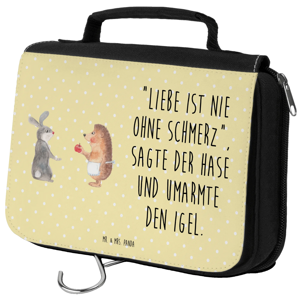 Kulturbeutel Hase Igel Kulturbeutel, Zum Aufhängen, Waschtasche, Kosmetiktasche, Damen, Herren, Aufbewahrungstasche, Schminktasche, Kosmetikbeutel, Organizer, Kulturtasche, Schminkutensil, Tiermotive, Gute Laune, lustige Sprüche, Tiere, Igel und Hase, Igel, Hase, Liebe Spruch, Liebeskummer Geschenk, Herzschmerz, Trösten, Trennungsschmerz, Spruch romantisch