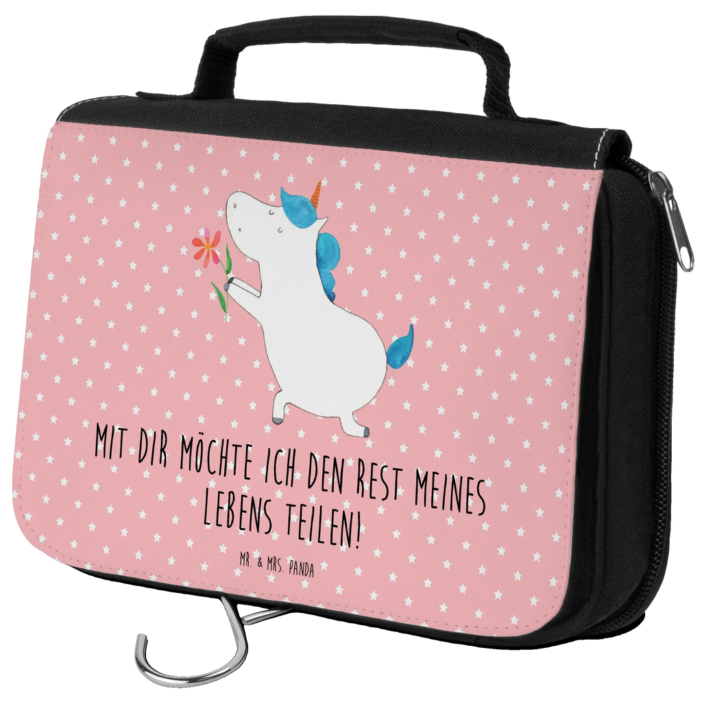 Kulturbeutel Einhorn Blume Kulturbeutel, Zum Aufhängen, Waschtasche, Kosmetiktasche, Damen, Herren, Aufbewahrungstasche, Schminktasche, Kosmetikbeutel, Organizer, Kulturtasche, Schminkutensil, Einhorn, Einhörner, Einhorn Deko, Pegasus, Unicorn, Liebe, Liebesbeweis, Antrag, Heiratsantrag, Verlobung, Ehepaar, Pärchen, Partner, Freund, Freundin, Ehe, heiraten