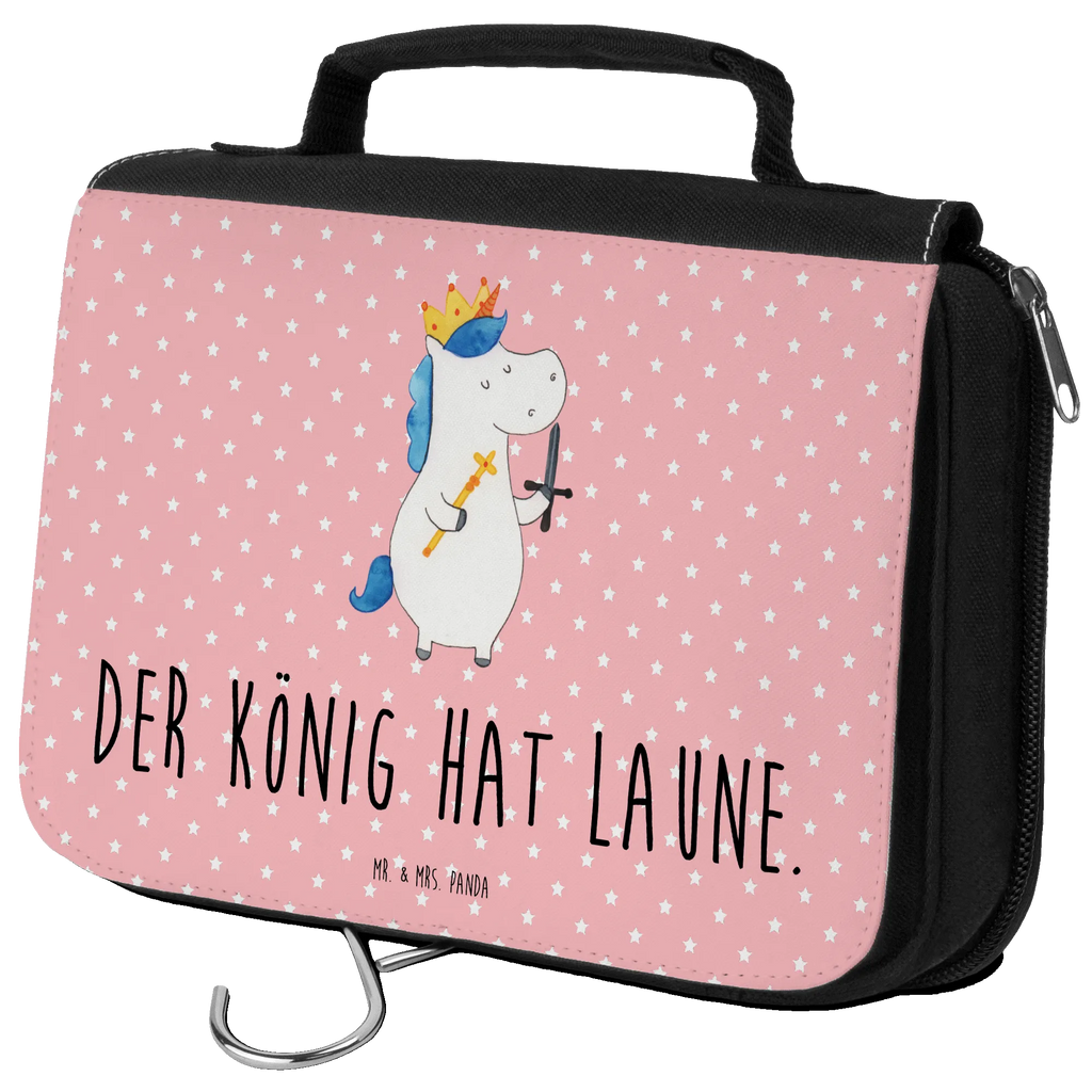 Kulturbeutel Einhorn König mit Schwert Kulturbeutel, Zum Aufhängen, Waschtasche, Kosmetiktasche, Damen, Herren, Aufbewahrungstasche, Schminktasche, Kosmetikbeutel, Organizer, Kulturtasche, Schminkutensil, Einhorn, Einhörner, Einhorn Deko, Pegasus, Unicorn, König, Ritter, Mittelalter