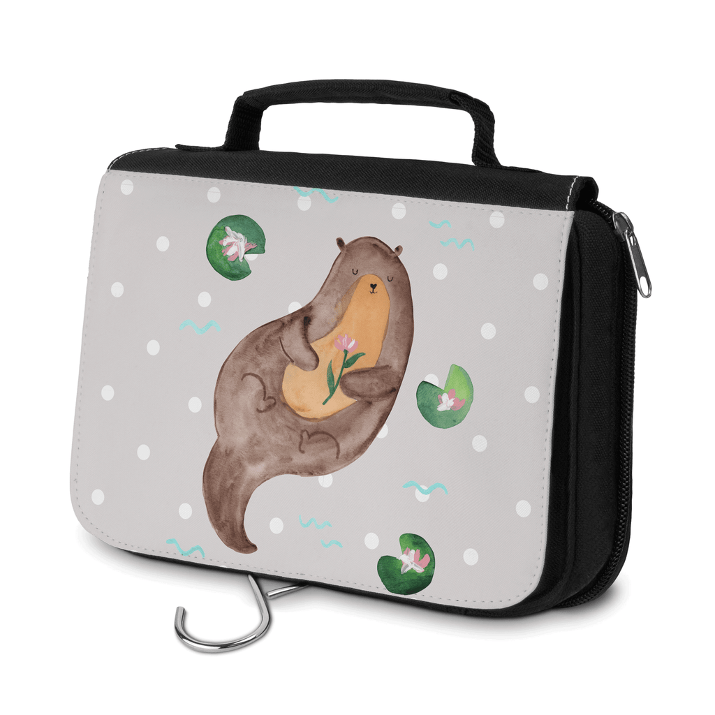 Kulturbeutel Otter Seerose Kulturbeutel, Zum Aufhängen, Waschtasche, Kosmetiktasche, Damen, Herren, Aufbewahrungstasche, Schminktasche, Kosmetikbeutel, Organizer, Kulturtasche, Schminkutensil, Otter, Fischotter, Seeotter, Otter Seeotter See Otter