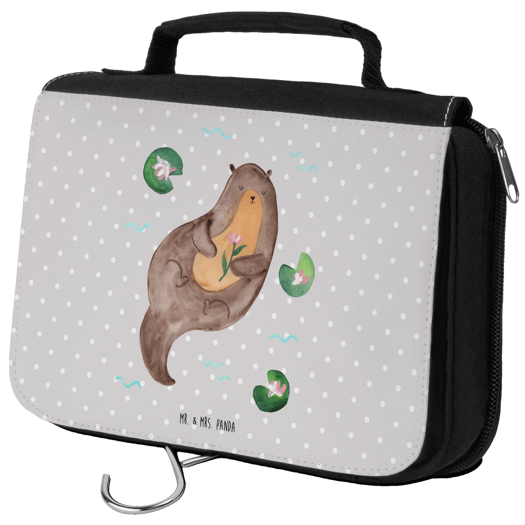 Kulturbeutel Otter Seerose Kulturbeutel, Zum Aufhängen, Waschtasche, Kosmetiktasche, Damen, Herren, Aufbewahrungstasche, Schminktasche, Kosmetikbeutel, Organizer, Kulturtasche, Schminkutensil, Otter, Fischotter, Seeotter, Otter Seeotter See Otter