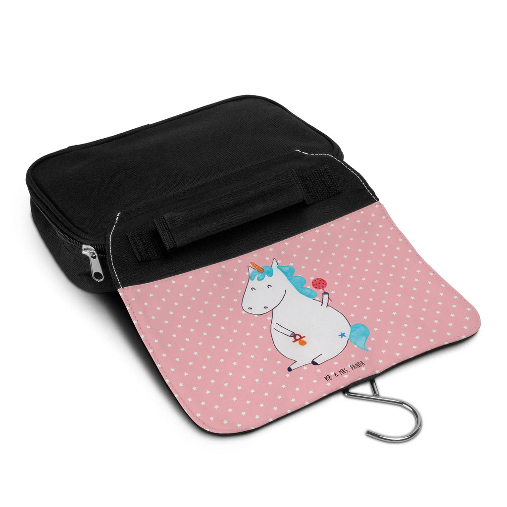 Kulturbeutel Einhorn Baby Kulturbeutel, Zum Aufhängen, Waschtasche, Kosmetiktasche, Damen, Herren, Aufbewahrungstasche, Schminktasche, Kosmetikbeutel, Organizer, Kulturtasche, Schminkutensil, Einhorn, Einhörner, Einhorn Deko, Pegasus, Unicorn, Mutter, Geburt, Geburtstag, erstes Kind, Baby, Babyglück, Nachwuchs, Eltern, Party, Kind, Schnuller