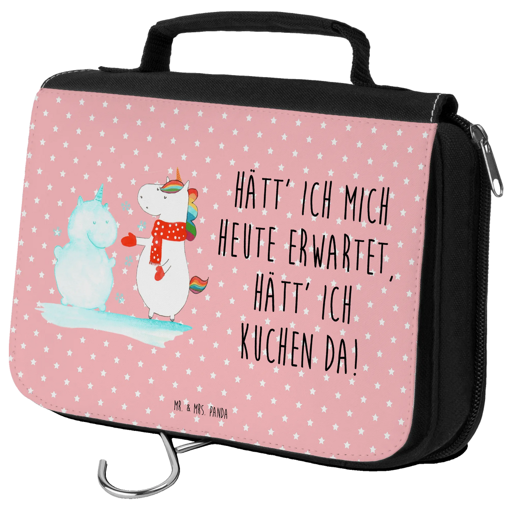 Kulturbeutel Einhorn Schneemann Kulturbeutel, Zum Aufhängen, Waschtasche, Kosmetiktasche, Damen, Herren, Aufbewahrungstasche, Schminktasche, Kosmetikbeutel, Organizer, Kulturtasche, Schminkutensil, Einhorn, Einhörner, Einhorn Deko, Unicorn, Schneemann, Winter, Schnee, Kuchen, Weihnachten, kalt, Mütze, Handschuhe, X-Mas