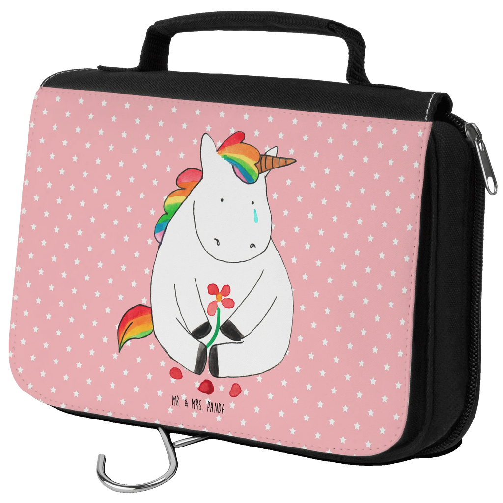 Kulturbeutel Einhorn Traurig Kulturbeutel, Zum Aufhängen, Waschtasche, Kosmetiktasche, Damen, Herren, Aufbewahrungstasche, Schminktasche, Kosmetikbeutel, Organizer, Kulturtasche, Schminkutensil, Einhorn, Einhörner, Einhorn Deko, Pegasus, Unicorn, Glitzer, Trösten. Freundschaft, Freunde, Liebe, Trauer, Grußkarte, Blume