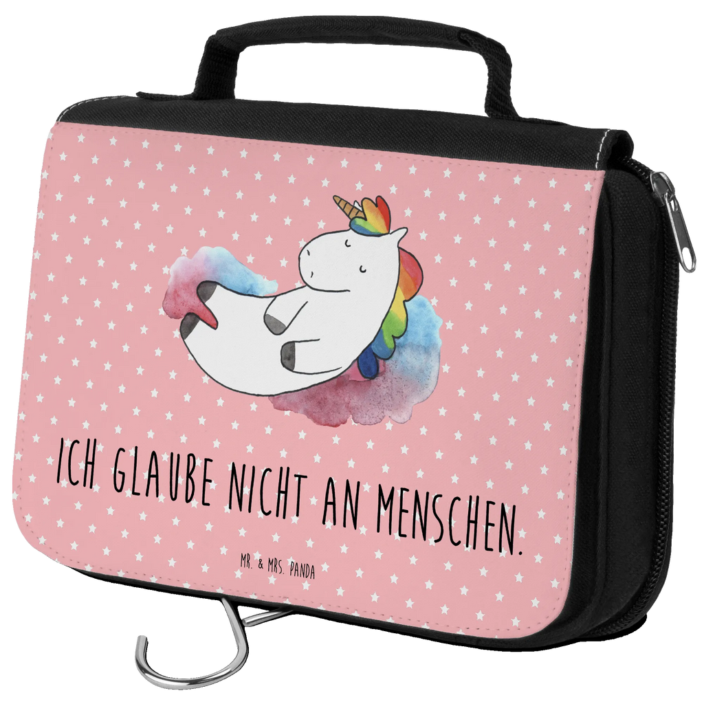 Kulturbeutel Einhorn Wolke 7 Kulturbeutel, Zum Aufhängen, Waschtasche, Kosmetiktasche, Damen, Herren, Aufbewahrungstasche, Schminktasche, Kosmetikbeutel, Organizer, Kulturtasche, Schminkutensil, Einhorn, Einhörner, Einhorn Deko, Pegasus, Unicorn, verliebt, Menschen, witzig, lustig, Geschenk, Glaube, Realität, Lächeln