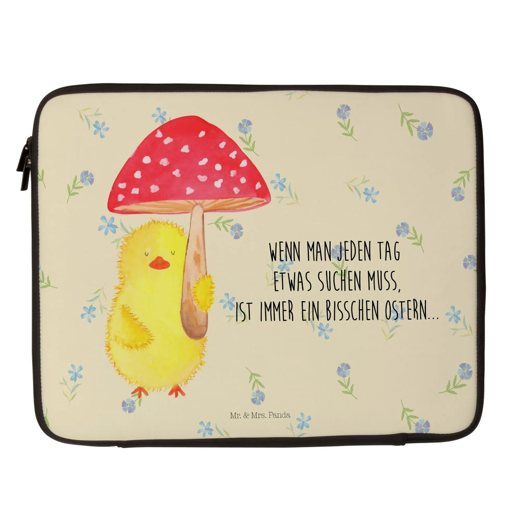 Notebook Tasche Küken Fliegenpilz Notebook Tasche, Laptop, Computertasche, Tasche, Notebook-Tasche, Notebook-Reisehülle, Notebook Schutz, Ostern, Osterhase, Ostergeschenke, Osternest, Osterdeko, Geschenke zu Ostern, Ostern Geschenk, Ostergeschenke Kinder, Ostern Kinder, Küken, Fliegenpilz, Glückspilz, Frohe Ostern, Ostergrüße