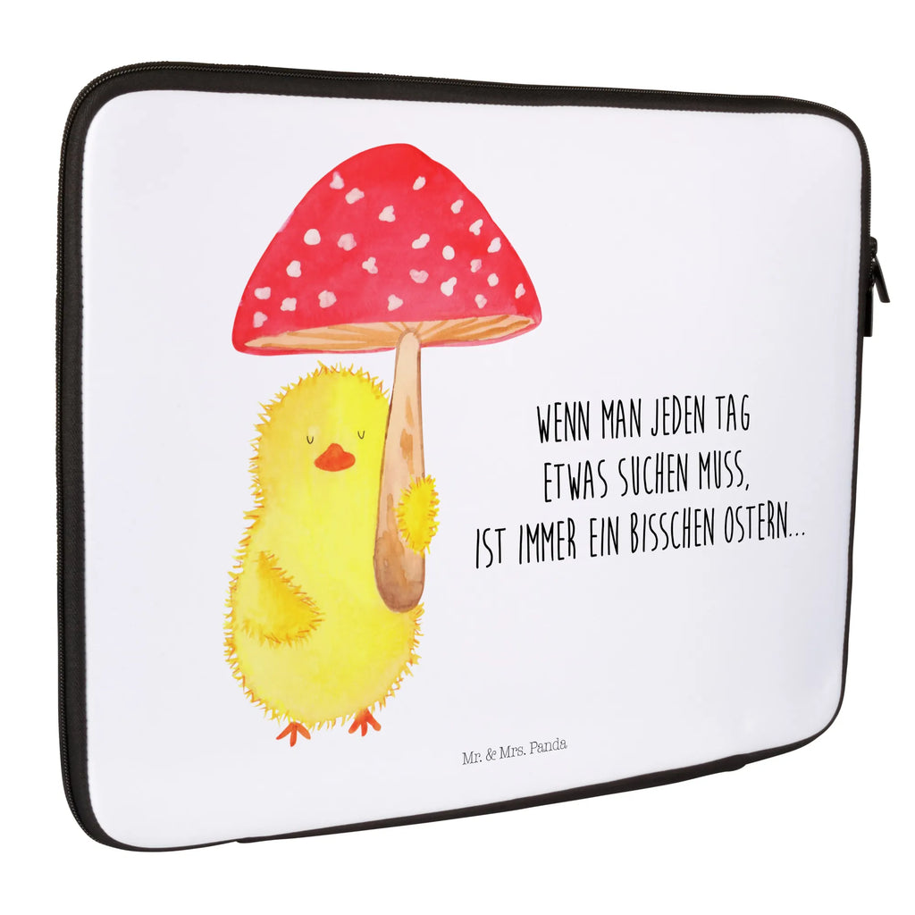 Notebook Tasche Küken Fliegenpilz Notebook Tasche, Laptop, Computertasche, Tasche, Notebook-Tasche, Notebook-Reisehülle, Notebook Schutz, Ostern, Osterhase, Ostergeschenke, Osternest, Osterdeko, Geschenke zu Ostern, Ostern Geschenk, Ostergeschenke Kinder, Ostern Kinder, Küken, Fliegenpilz, Glückspilz, Frohe Ostern, Ostergrüße