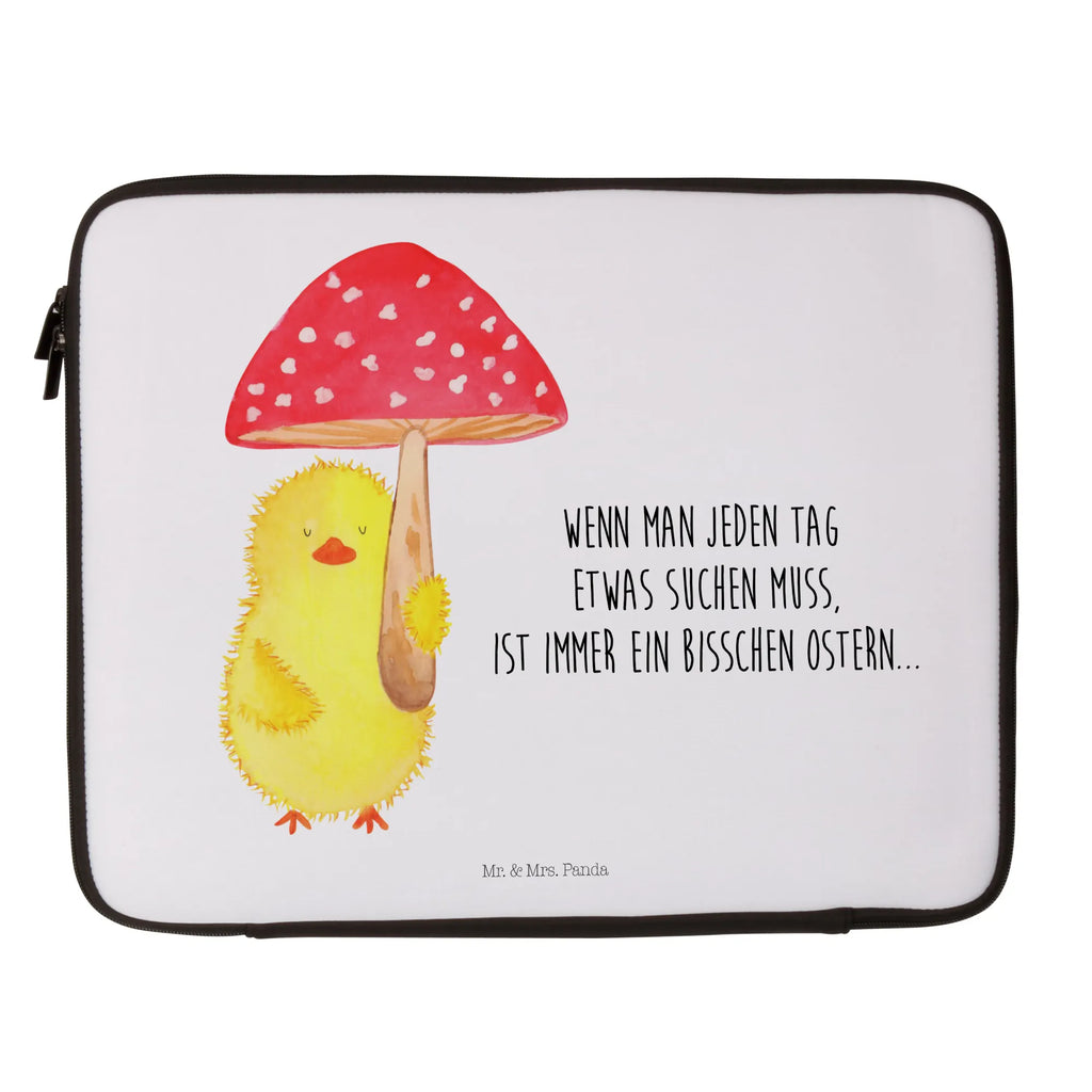 Notebook Tasche Küken Fliegenpilz Notebook Tasche, Laptop, Computertasche, Tasche, Notebook-Tasche, Notebook-Reisehülle, Notebook Schutz, Ostern, Osterhase, Ostergeschenke, Osternest, Osterdeko, Geschenke zu Ostern, Ostern Geschenk, Ostergeschenke Kinder, Ostern Kinder, Küken, Fliegenpilz, Glückspilz, Frohe Ostern, Ostergrüße