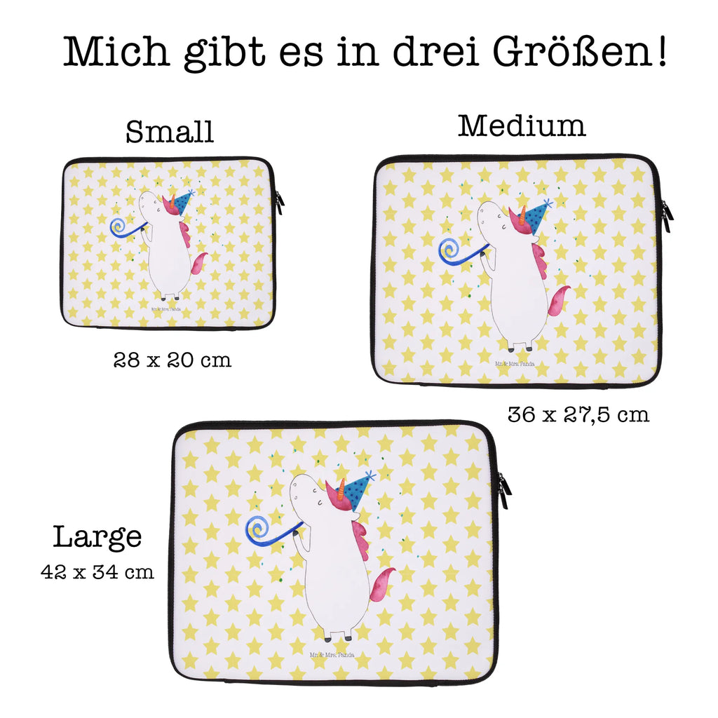 Notebook Tasche Einhorn Party Notebook Tasche, Laptop, Computertasche, Tasche, Notebook-Tasche, Notebook-Reisehülle, Notebook Schutz, Einhorn, Einhörner, Einhorn Deko, Pegasus, Unicorn, Glitzer, Konfetti, Party, Geburtstag, Feier, Fest, Alkohol, Disco, Club