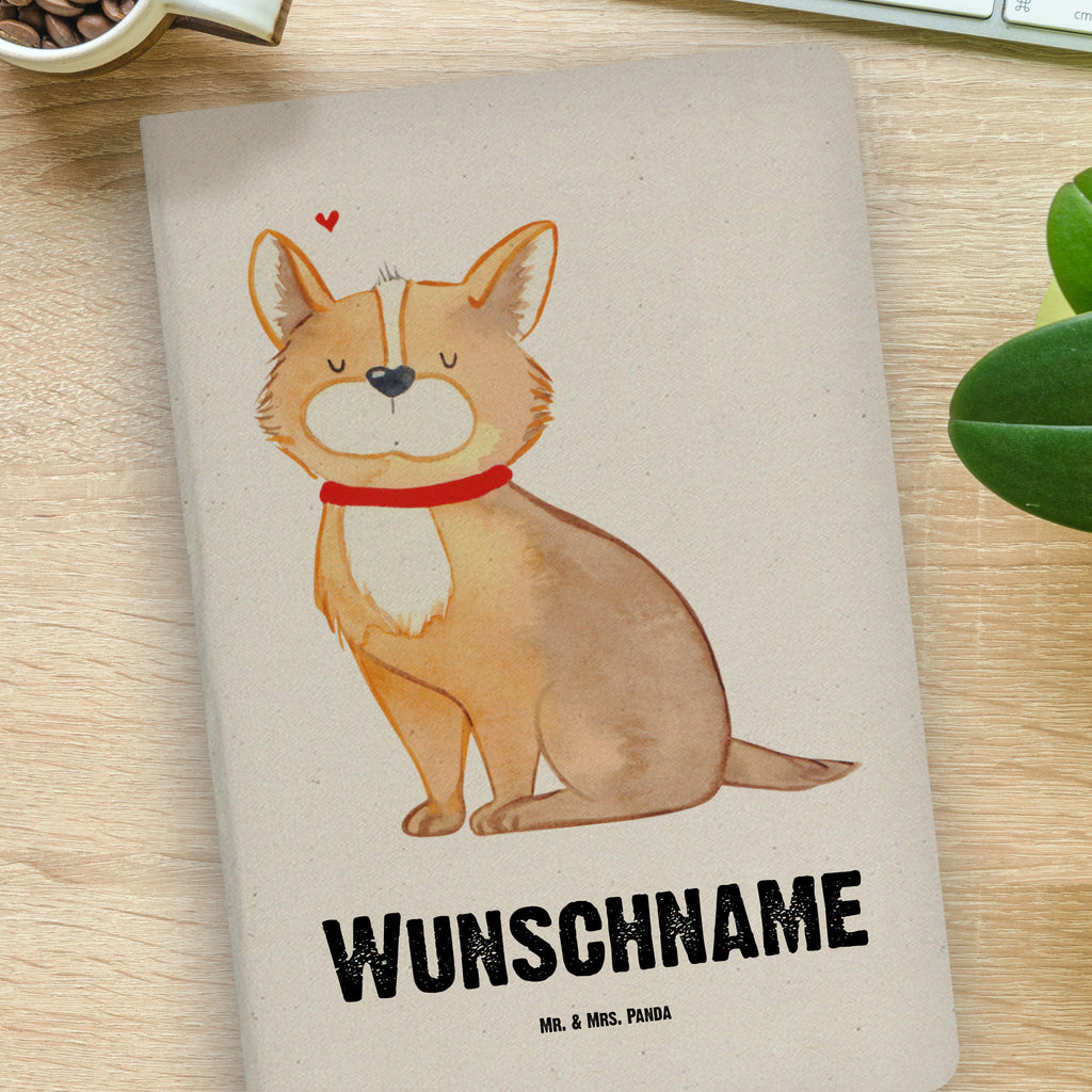 DIN A4 Personalisiertes Notizbuch Hundeglück Personalisiertes Notizbuch, Notizbuch mit Namen, Notizbuch bedrucken, Personalisierung, Namensbuch, Namen, Hund, Hundemotiv, Haustier, Hunderasse, Tierliebhaber, Hundebesitzer, Sprüche, Corgie, Hundeliebe, Spruch, Hundemama, Liebe