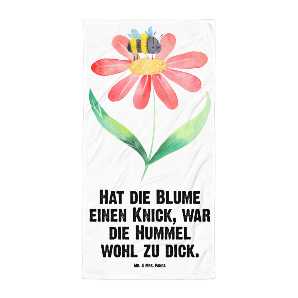 XL Badehandtuch Hummel Blume Handtuch, Badetuch, Duschtuch, Strandtuch, Saunatuch, Tiermotive, Gute Laune, lustige Sprüche, Tiere, Hummel, Blume, Wespe, Flauschig, Natur, Feld, Hummeln, Biene