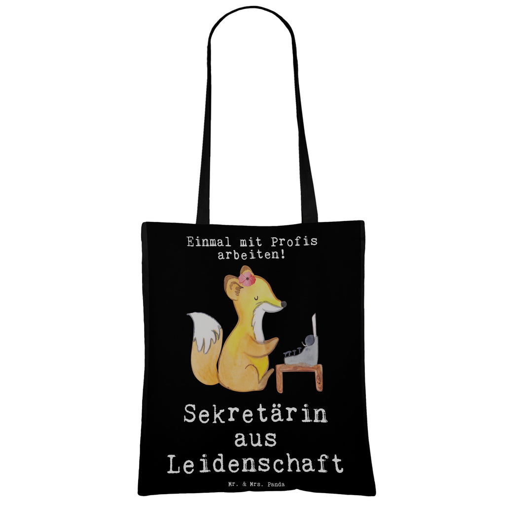 Tragetasche Sekretärin aus Leidenschaft Beuteltasche, Beutel, Einkaufstasche, Jutebeutel, Stoffbeutel, Tasche, Shopper, Umhängetasche, Strandtasche, Schultertasche, Stofftasche, Tragetasche, Badetasche, Jutetasche, Einkaufstüte, Laptoptasche, Beruf, Ausbildung, Jubiläum, Abschied, Rente, Kollege, Kollegin, Geschenk, Schenken, Arbeitskollege, Mitarbeiter, Firma, Danke, Dankeschön