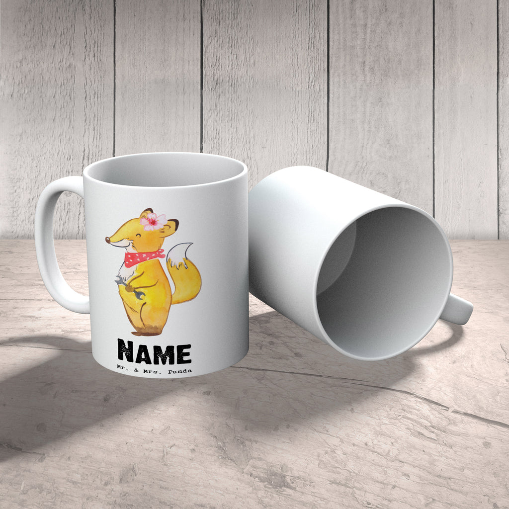 Personalisierte Tasse Kfz-Mechatronikerin mit Herz Personalisierte Tasse, Namenstasse, Wunschname, Personalisiert, Tasse, Namen, Drucken, Tasse mit Namen, Beruf, Ausbildung, Jubiläum, Abschied, Rente, Kollege, Kollegin, Geschenk, Schenken, Arbeitskollege, Mitarbeiter, Firma, Danke, Dankeschön, Kfz-Mechatronikerin, Kraftfahrzeugmechanikerin, Meisterin, Gesellenprüfung