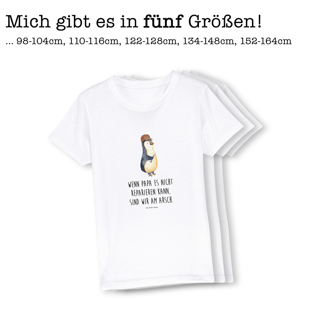 Organic Kinder T-Shirt Wenn Papa es nicht reparieren kann, sind wir am Arsch Kinder T-Shirt, Kinder T-Shirt Mädchen, Kinder T-Shirt Jungen, Familie, Vatertag, Muttertag, Bruder, Schwester, Mama, Papa, Oma, Opa, Vater, Geschenk Papa, Bester Papa der Welt