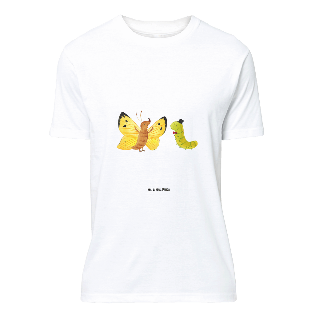 T-Shirt Standard Raupe & Schmetterling T-Shirt, Shirt, Tshirt, Lustiges T-Shirt, T-Shirt mit Spruch, Party, Junggesellenabschied, Jubiläum, Geburstag, Herrn, Damen, Männer, Frauen, Schlafshirt, Nachthemd, Sprüche, Tiermotive, Gute Laune, lustige Sprüche, Tiere, Raupe, Schmetterling, Zitronenfalter, Entwicklung, Erwachsen werden, Kokon, Hut, Hütchen, Schönheit, Aufwachsen