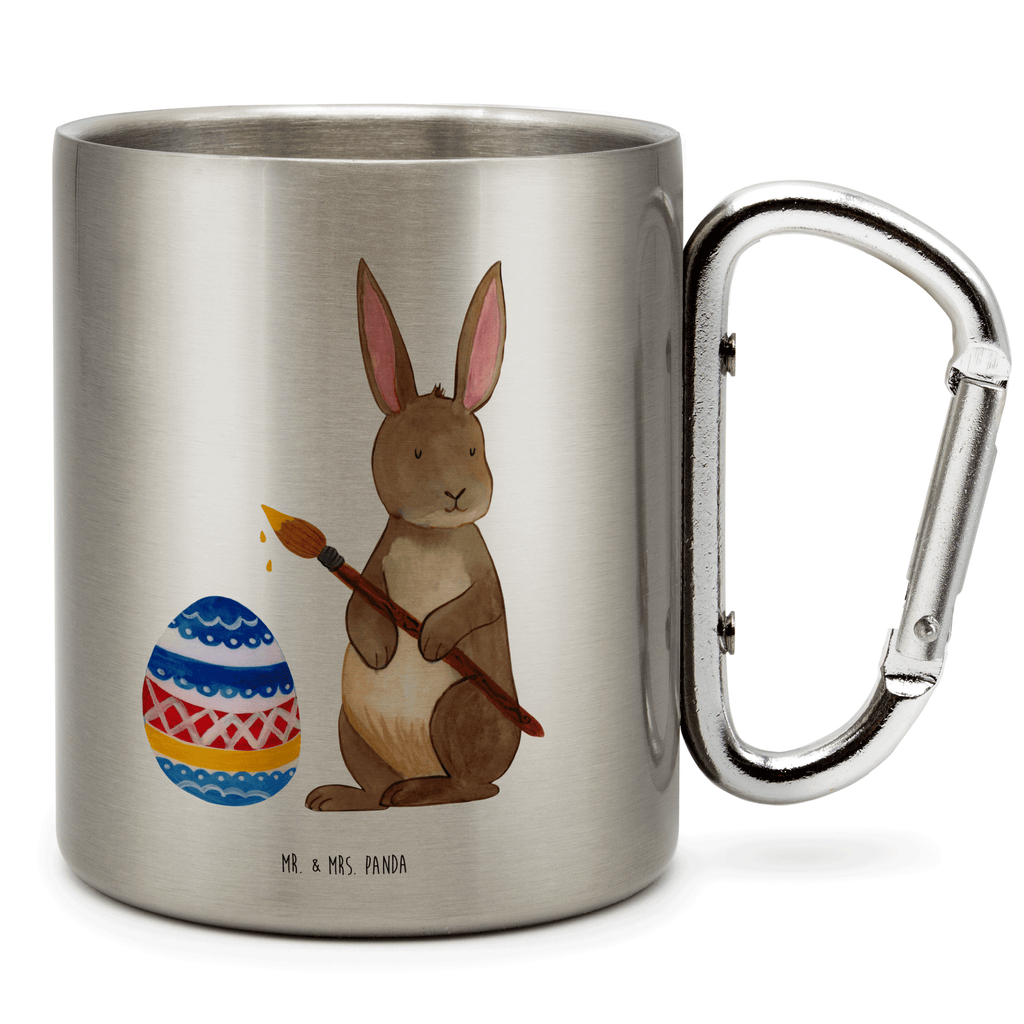 Edelstahlbecher Hase Eiermalen Edelstahltasse, Karabiner, Edelstahlbecher, Outdoor, Camping, Tasse, Becher, Ostern, Osterhase, Ostergeschenke, Osternest, Osterdeko, Geschenke zu Ostern, Ostern Geschenk, Ostergeschenke Kinder, Ostern Kinder, Frohe Ostern, Ostergrüße, Osterblume, Osterei, bemalte Ostereier, Hase, Kaninchen, Eiermalen