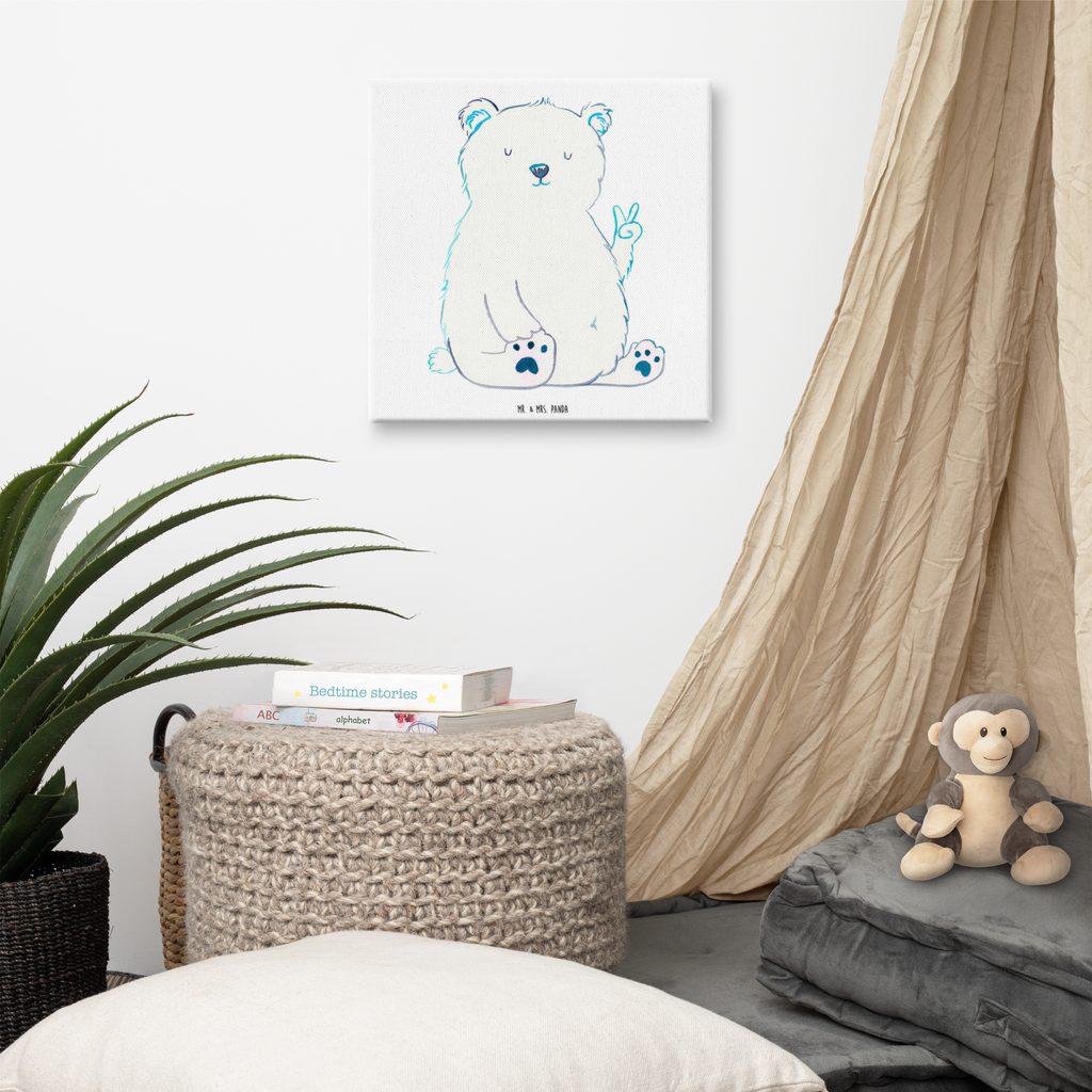 Leinwand Bild Eisbär Faul Leinwand, Bild, Kunstdruck, Wanddeko, Dekoration, Bär, Teddy, Teddybär, Eisbär, Nordpol, Faul, Entspannen, Relaxen, Büro, Arbeit, Bürojob, Arbeitsplatz, Homeoffice