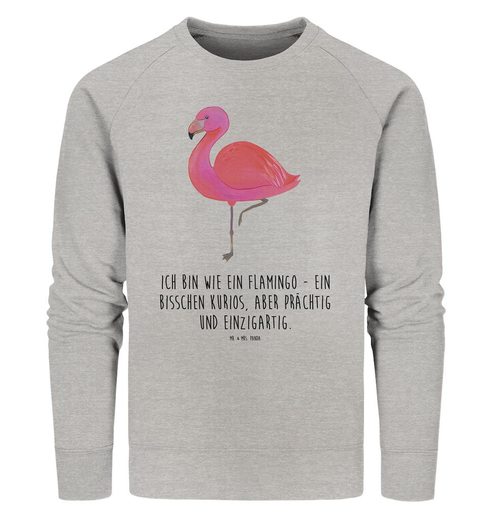 Organic Pullover Flamingo classic Pullover, Pullover Männer, Pullover Frauen, Sweatshirt, Sweatshirt Männer, Sweatshirt Frauen, Unisex, Flamingo, Einzigartig, Selbstliebe, Stolz, ich, für mich, Spruch, Freundin, Freundinnen, Außenseiter, Sohn, Tochter, Geschwister