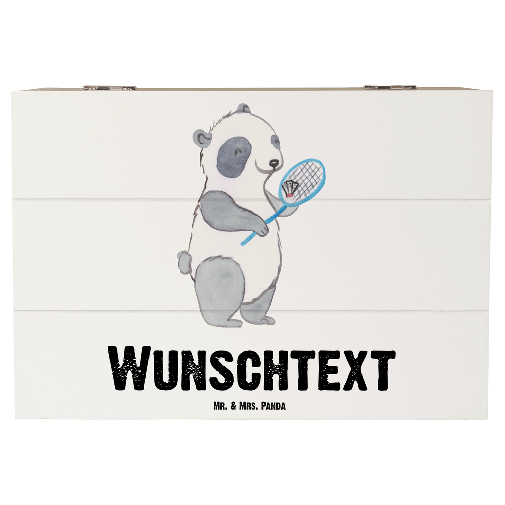 Personalisierte Holzkiste Panda Badminton Holzkiste mit Namen, Kiste mit Namen, Schatzkiste mit Namen, Truhe mit Namen, Schatulle mit Namen, Erinnerungsbox mit Namen, Erinnerungskiste, mit Namen, Dekokiste mit Namen, Aufbewahrungsbox mit Namen, Holzkiste Personalisiert, Kiste Personalisiert, Schatzkiste Personalisiert, Truhe Personalisiert, Schatulle Personalisiert, Erinnerungsbox Personalisiert, Erinnerungskiste Personalisiert, Dekokiste Personalisiert, Aufbewahrungsbox Personalisiert, Geschenkbox personalisiert, GEschenkdose personalisiert, Geschenk, Sport, Sportart, Hobby, Schenken, Danke, Dankeschön, Auszeichnung, Gewinn, Sportler, Badminton, Badminton spielen