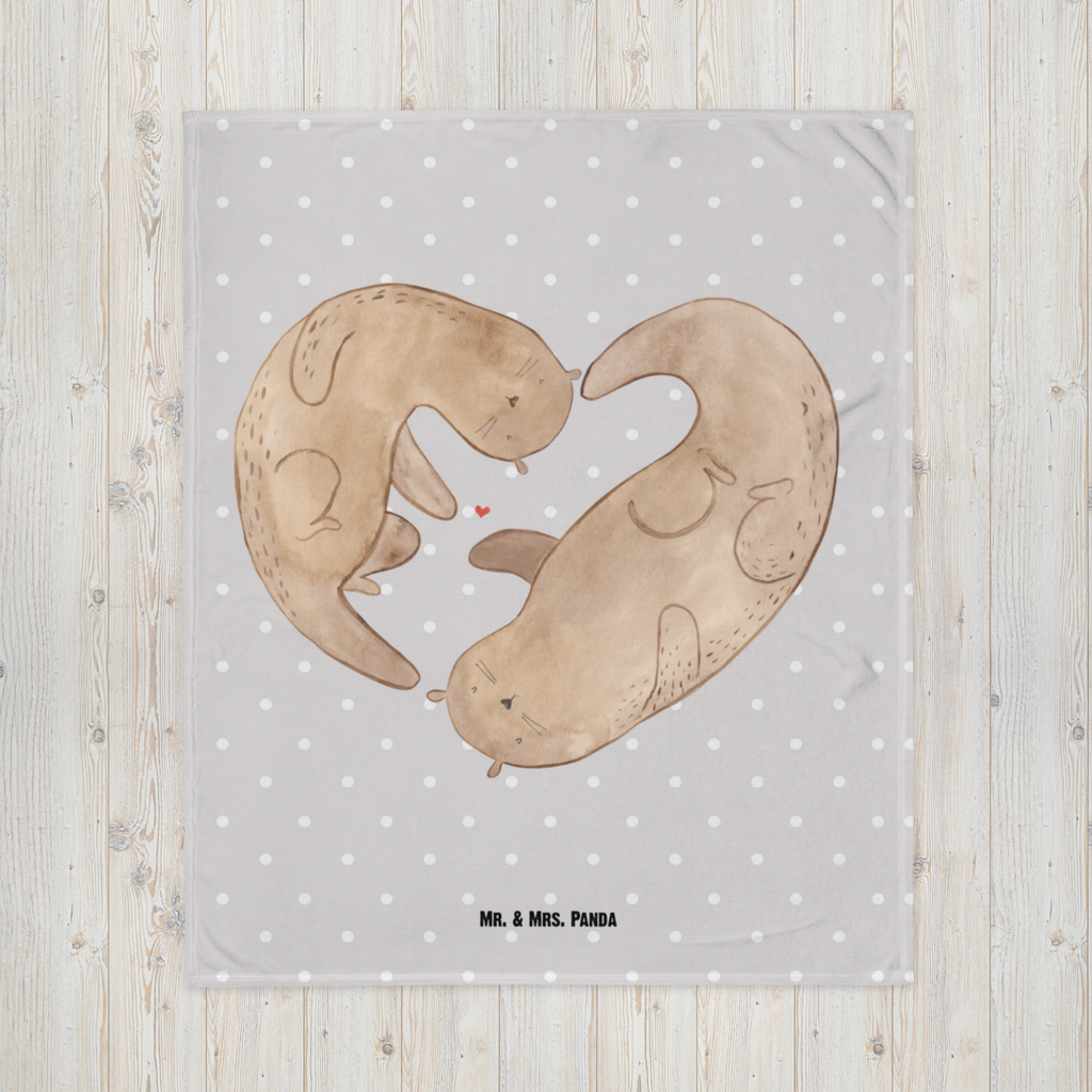 Kuscheldecke Otter Herz Decke, Wohndecke, Tagesdecke, Wolldecke, Sofadecke, Otter, Fischotter, Seeotter, Liebe, Herz, Liebesbeweis, Liebesgeschenk, Bessere Hälfte, Love you, Jahrestag, Hochzeitstag, Verlobung, gemeinsames Leben