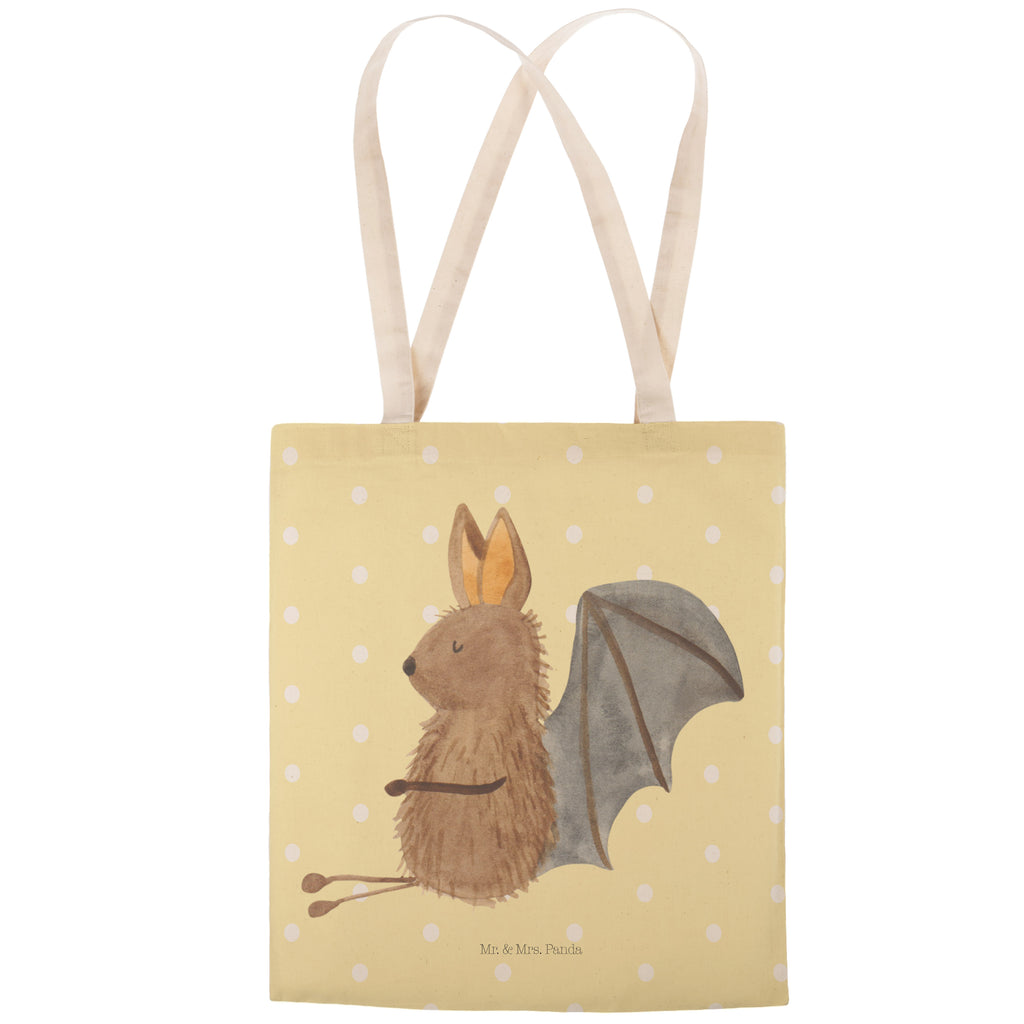 Einkaufstasche Fledermaus Sitzen Tragetasche, Tasche, Beutel, Stofftasche, Baumwolltasche, Umhängetasche, Shopper, Einkaufstasche, Beuteltasche, Tiermotive, Gute Laune, lustige Sprüche, Tiere, Fledermaus, Fledermäuse, Motivation, entspannen