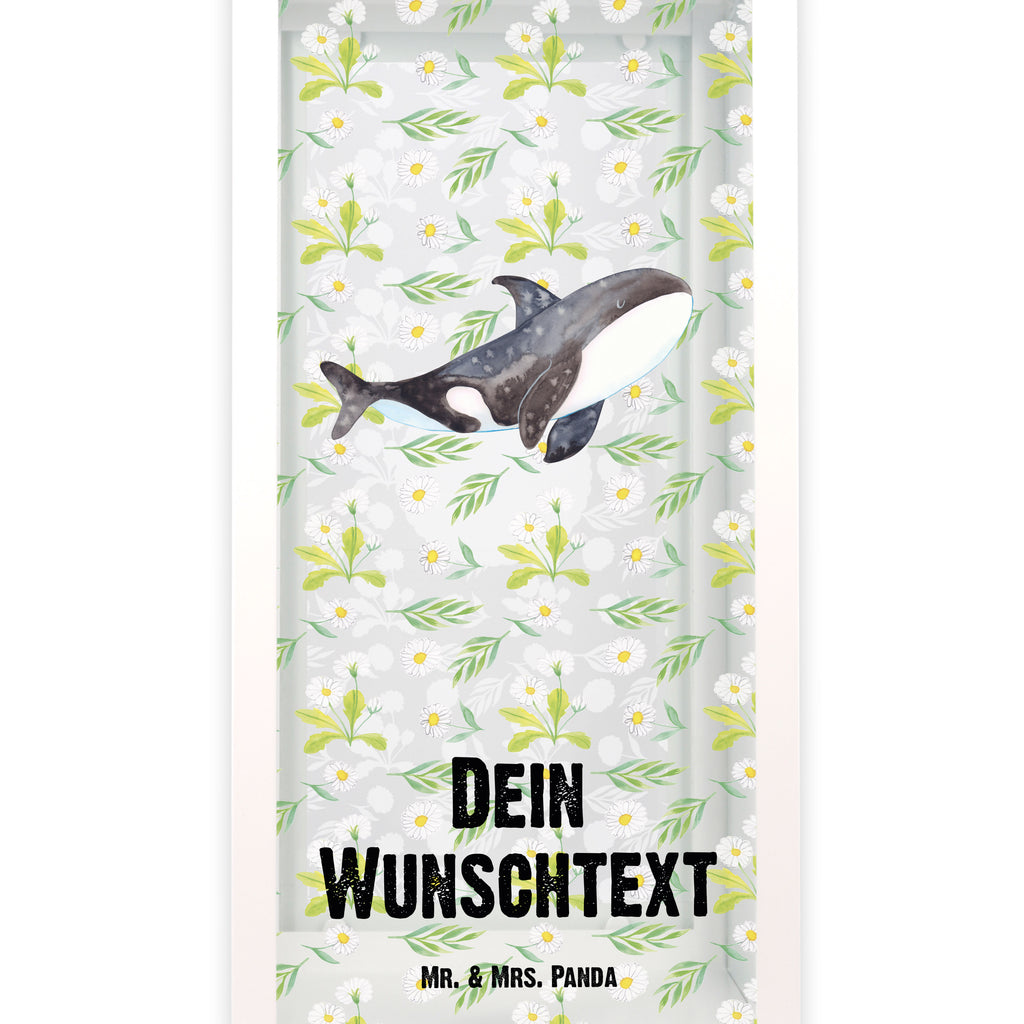 Personalisierte Deko Laterne Orca Gartenlampe, Gartenleuchte, Gartendekoration, Gartenlicht, Laterne kleine Laternen, XXL Laternen, Laterne groß, Meerestiere, Meer, Urlaub, Orca, Orcas, Killerwal, Wal, Möglichkeiten, Büro, Arbeit, Motivation, Selbstliebe, Neustart, Startup