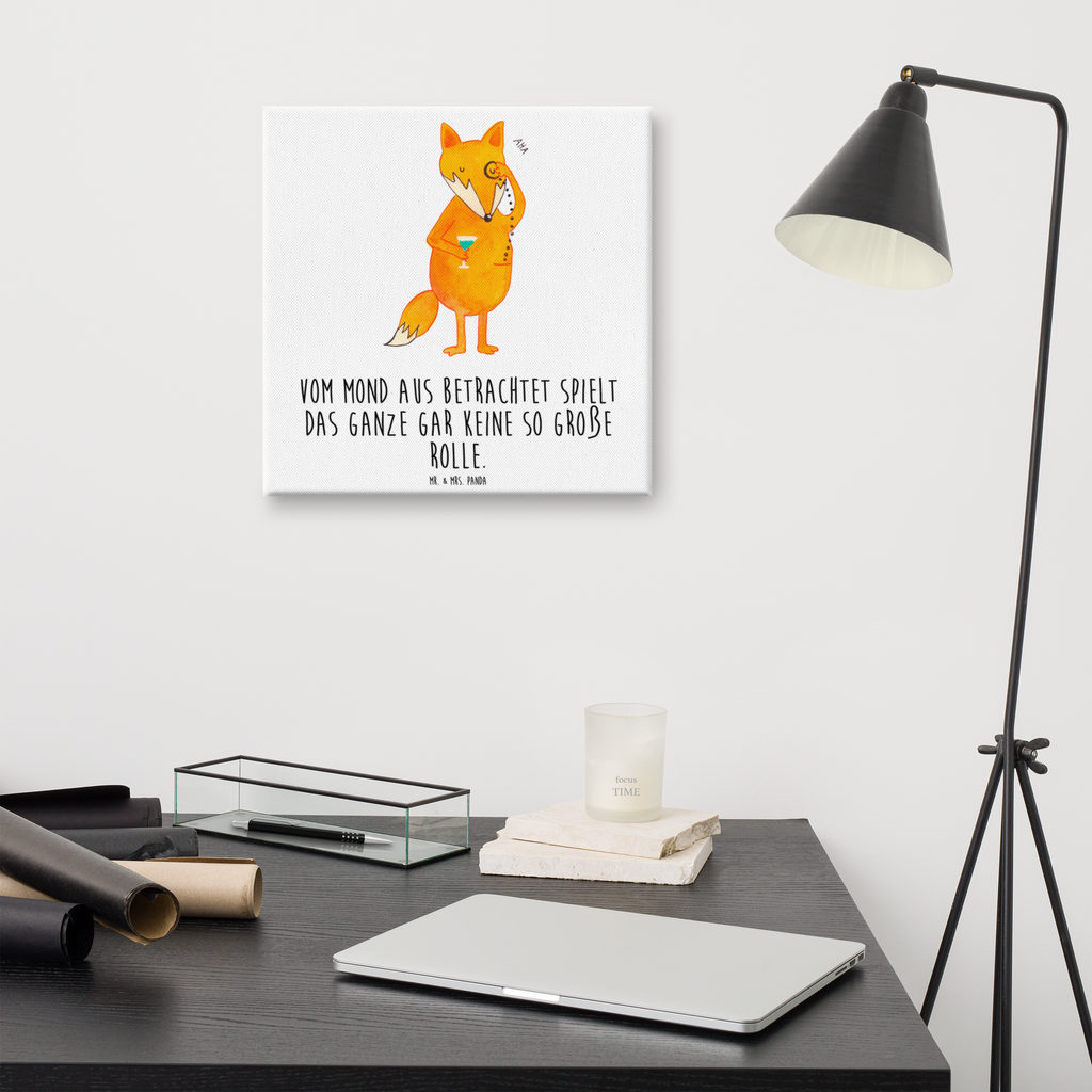 Leinwand Bild Fuchs Lord Leinwand, Bild, Kunstdruck, Wanddeko, Dekoration, Fuchs, Füchse, tröstende Worte, Spruch lustig, Liebeskummer Geschenk, Motivation Spruch, Problemlösung