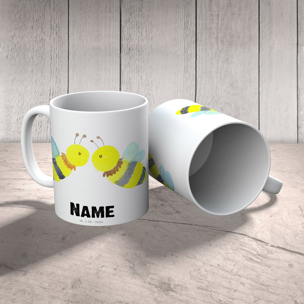 Personalisierte Tasse Biene Liebe Personalisierte Tasse, Namenstasse, Wunschname, Personalisiert, Tasse, Namen, Drucken, Tasse mit Namen, Biene, Wespe, Hummel