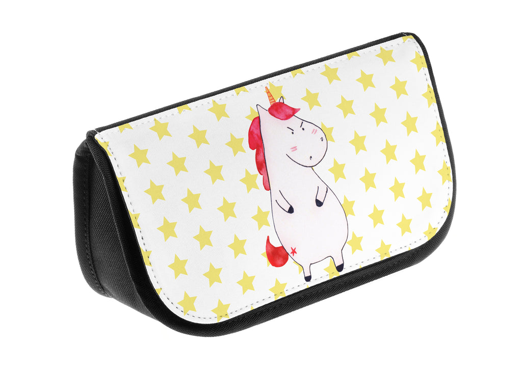 Kosmetiktasche Einhorn wütend Kosmetikbeutel, Kulturtasche, Kulturbeutel, Schminktasche, Make-Up Tasche, Kosmetiktasche, Beauty Bag, Kosmetiktasche Damen, Make Up Tasche, Kosmetik Tasche, Kosmetiktasche Klein, Kleine Kosmetiktasche, Schminktasche Klein, Kosmetiktasche Mit Fächern, Schminktäschen, Schminke Tasche, Kosmetiktaschen Damen, Beauty Case, Schmink Täschchen, Einhorn, Einhörner, Einhorn Deko, Pegasus, Unicorn, Realität, Ansage, lustlos, nein, Büro, Arbeit, wütend, dumme Fragen, lustig, Spaß, Geschenk