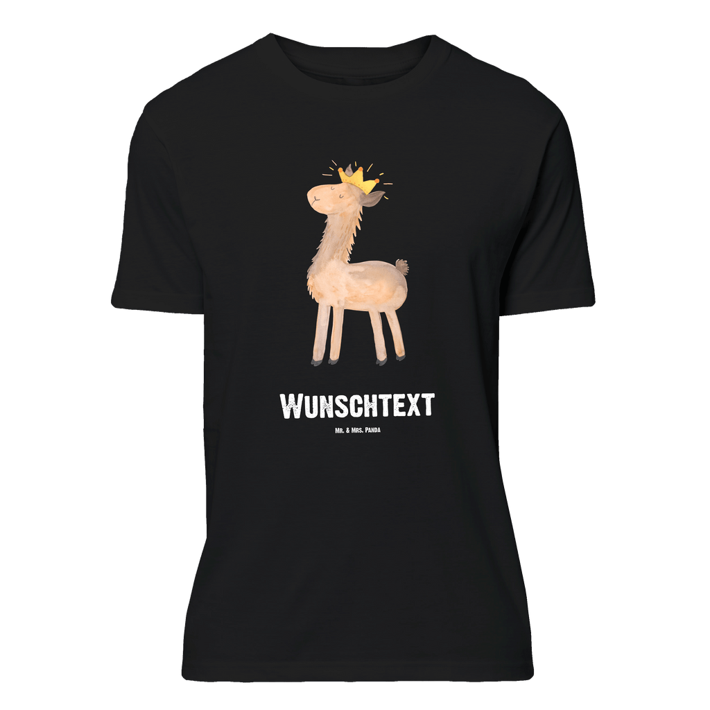 Personalisiertes T-Shirt Lama König T-Shirt Personalisiert, T-Shirt mit Namen, T-Shirt mit Aufruck, Männer, Frauen, Wunschtext, Bedrucken, Lama, Alpaka, Lamas, König, Königin, Freundin, Mama, Papa, Büro Kollege, Kollegin, Chef, Vorgesetzter, Abi, Abitur