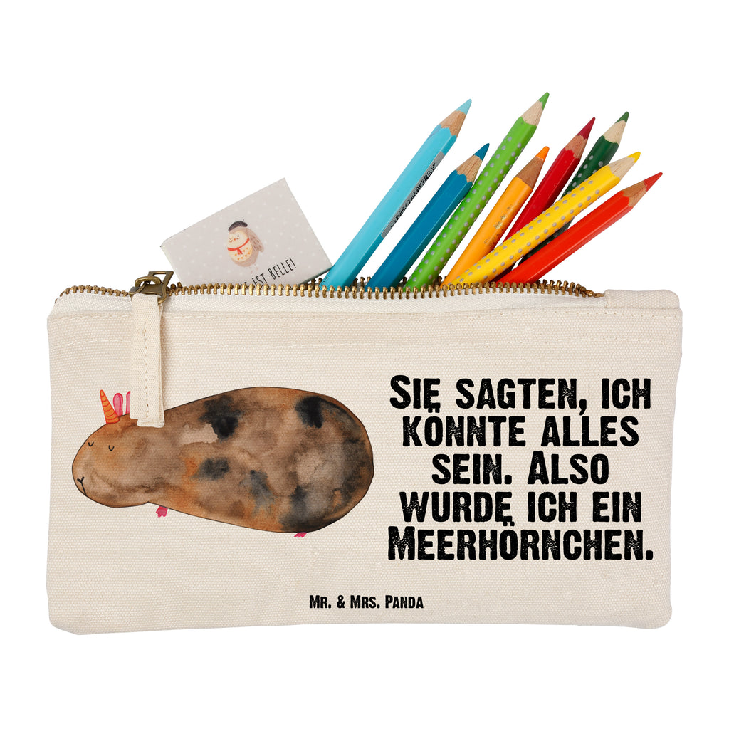 Schminktasche Meerhörnchen Schminktasche, Kosmetiktasche, Kosmetikbeutel, Stiftemäppchen, Etui, Federmappe, Makeup, XXL, Schminketui, Kosmetiketui, Schlamperetui, Einhorn, Einhörner, Einhorn Deko, Pegasus, Unicorn, Meerhörnchen, Meericorn, Meerschwein, Meerschweinchen