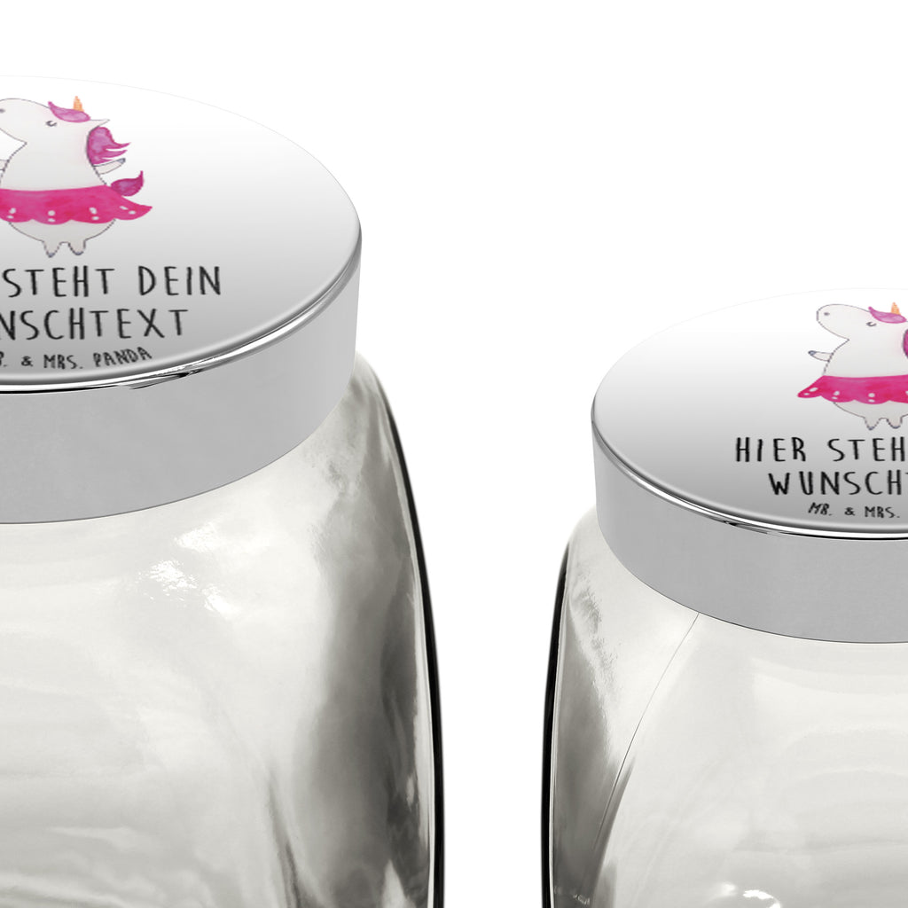 Personalisiertes Bonbonglas Einhorn Ballerina Vorratsdose, Vorratsbehälter, Süßigkeitenglas, Süßigkeitendose, Kaffeedose, Müslidose, Teedose, Keksbehälter, Keksedose, Glasdose, Glasbälter, Vorratsglas, Küchenbehälter, Aufbewahrungsdose, Aufbewahungsglas, Gewürzdose, Küchenorganizer, Snackdose, Einhorn, Einhörner, Einhorn Deko, Pegasus, Unicorn, Tanzen, Ballerina, Party, Wohnung, Spaß, Feiern, Geburtstag, Tänzerin, Lebenslust, Lebensfreude