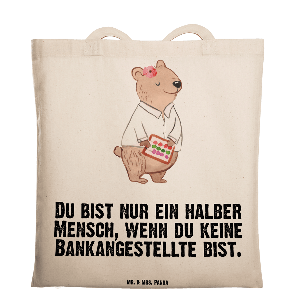 Tragetasche Bankangestellte mit Herz Beuteltasche, Beutel, Einkaufstasche, Jutebeutel, Stoffbeutel, Tasche, Shopper, Umhängetasche, Strandtasche, Schultertasche, Stofftasche, Tragetasche, Badetasche, Jutetasche, Einkaufstüte, Laptoptasche, Beruf, Ausbildung, Jubiläum, Abschied, Rente, Kollege, Kollegin, Geschenk, Schenken, Arbeitskollege, Mitarbeiter, Firma, Danke, Dankeschön, Bankangestellte, Bankfachfrau, Bänkerin, Bankberaterin