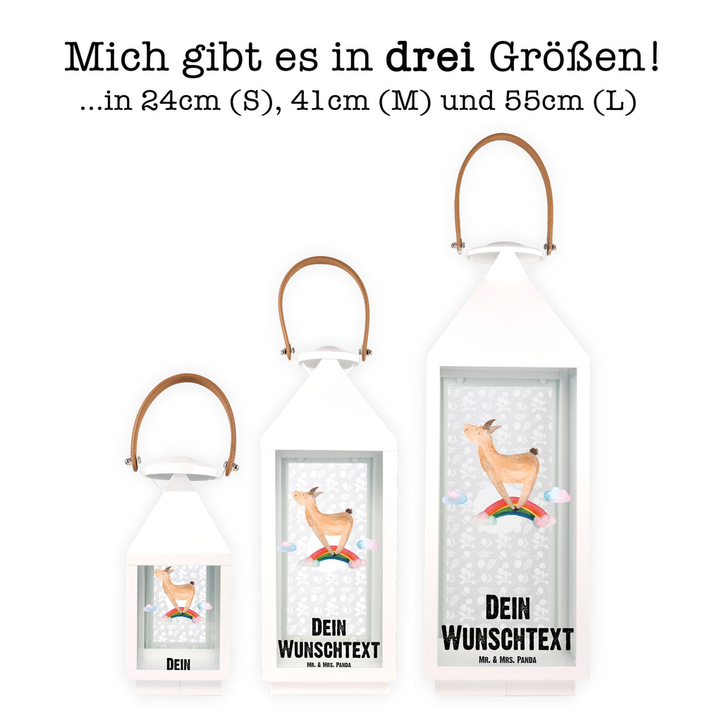 Personalisierte Deko Laterne Lama Regenbogen Gartenlampe, Gartenleuchte, Gartendekoration, Gartenlicht, Laterne kleine Laternen, XXL Laternen, Laterne groß, Lama, Alpaka, Lamas, Regenbogen, Haters gonna hate, Haters, Selbstständig, Außenseiter, Schule, Abi, Hobby, Wolkenland, Freiheit