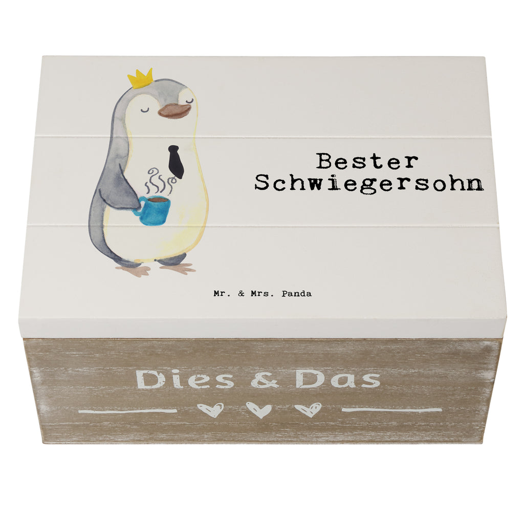 Holzkiste Pinguin Bester Schwiegersohn Holzkiste, Kiste, Schatzkiste, Truhe, Schatulle, XXL, Erinnerungsbox, Erinnerungskiste, Dekokiste, Aufbewahrungsbox, Geschenkbox, Geschenkdose, für, Dankeschön, Geschenk, Schenken, Geburtstag, Geburtstagsgeschenk, Geschenkidee, Danke, Bedanken, Mitbringsel, Freude machen, Geschenktipp, Schwiegersohn, Tochter, Ehefrau des Sohns, Frau, angeheiratet, Hochzeit, Heirat