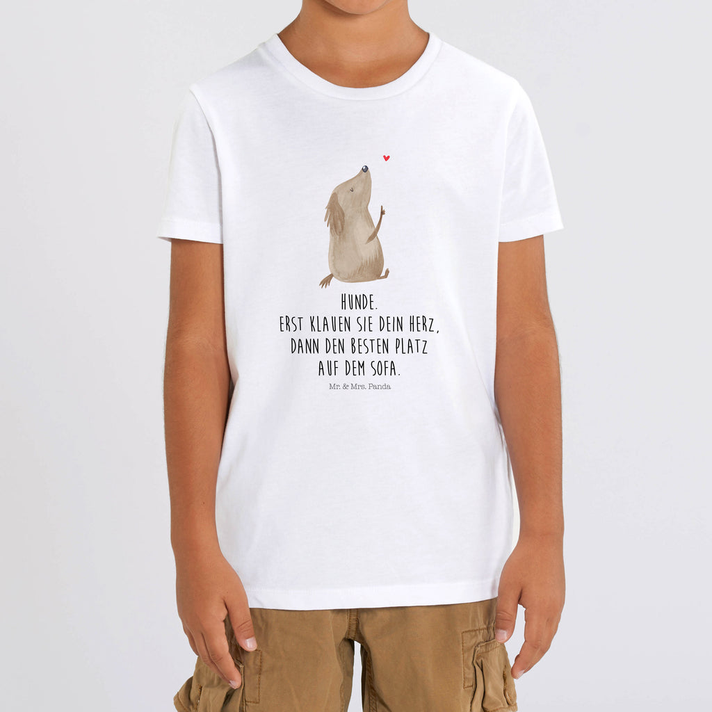 Organic Kinder T-Shirt Hund Liebe Kinder T-Shirt, Kinder T-Shirt Mädchen, Kinder T-Shirt Jungen, Hund, Hundemotiv, Haustier, Hunderasse, Tierliebhaber, Hundebesitzer, Sprüche, Liebe, Hundeglück, Hundeliebe, Hunde, Frauchen