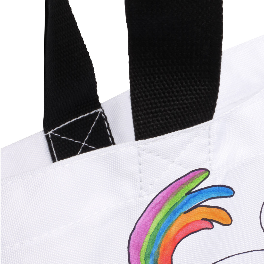 Shopper Einhorn Stolzieren Beutel, Einkaufstasche, Tasche, Strandtasche, Einkaufsbeutel, Shopper, Schultasche, Freizeittasche, Tragebeutel, Schulbeutel, Alltagstasche, Einhorn, Einhörner, Einhorn Deko, Pegasus, Unicorn, stolz, anders, bunt, Pferd, Reiter, Reiten, Freundin, Geschenk