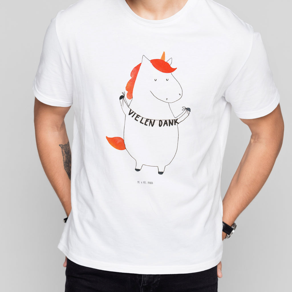 T-Shirt Standard Einhorn Vielen Dank T-Shirt, Shirt, Tshirt, Lustiges T-Shirt, T-Shirt mit Spruch, Party, Junggesellenabschied, Jubiläum, Geburstag, Herrn, Damen, Männer, Frauen, Schlafshirt, Nachthemd, Sprüche, Einhorn, Einhörner, Einhorn Deko, Pegasus, Unicorn, Danke, vielen Dank, Dankeschön, Danksagung