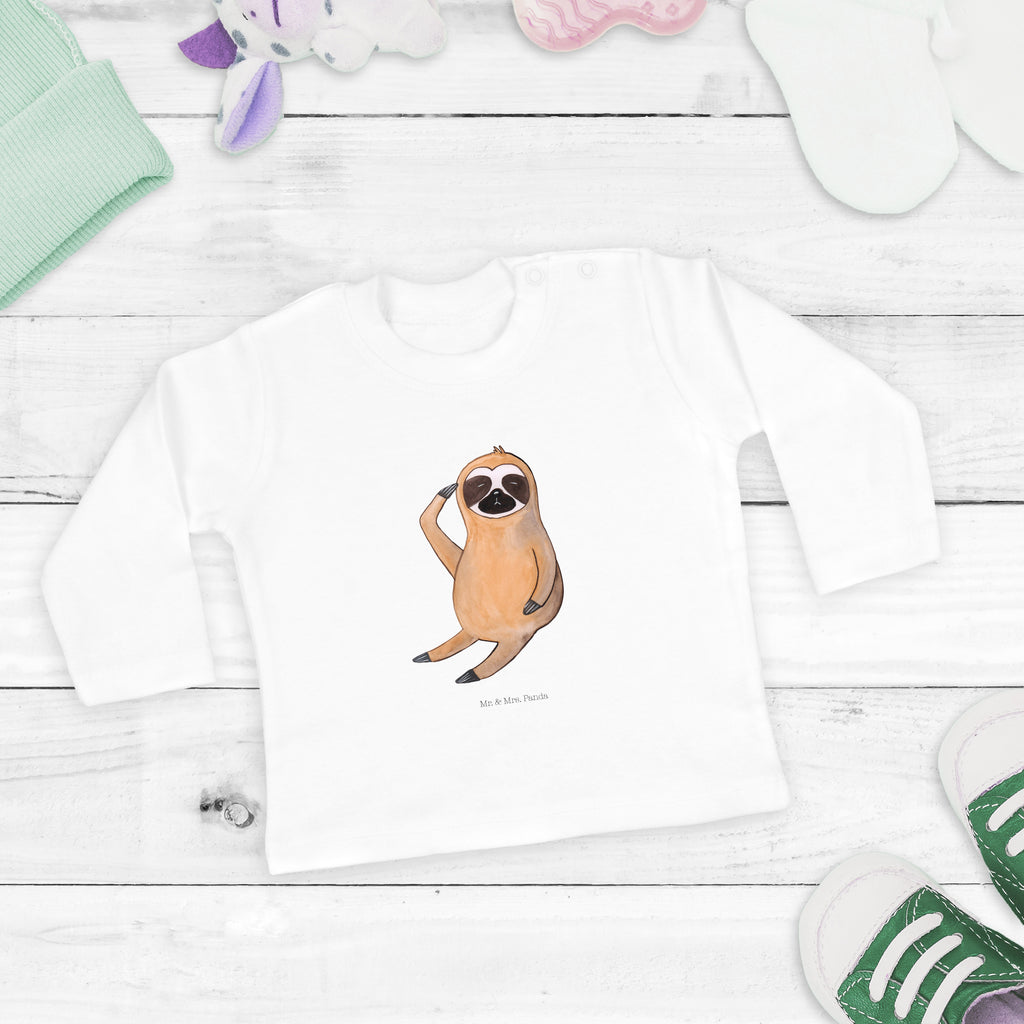 Baby Longsleeve Faultier Vogel zeigen Mädchen, Jungen, Baby, Longsleeve, Langarm, Bio, Kleidung, uni, Langarmshirt, Faultier, Faultier Geschenk, Faultier Deko, Faultiere, faul, Lieblingstier, Spinner, früher Vogel, der frühe Vogel, Frühaufsteher, Morgenmuffel, Vogel, Faultierwelt